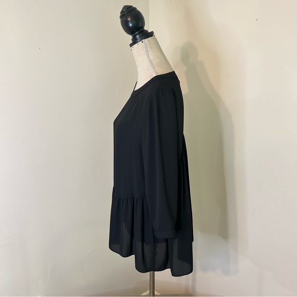 ZOA black long sleeve blouse - Size Large - Picture 7 of 8